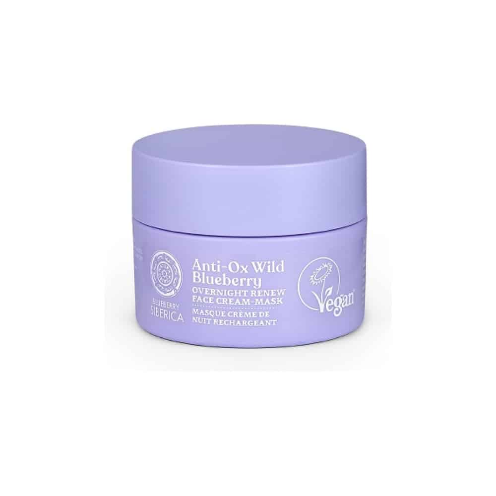 NATURA SIBERICA Anti-OX Wild Blueberry. Overnight renewing face cream-mask, 50 ml