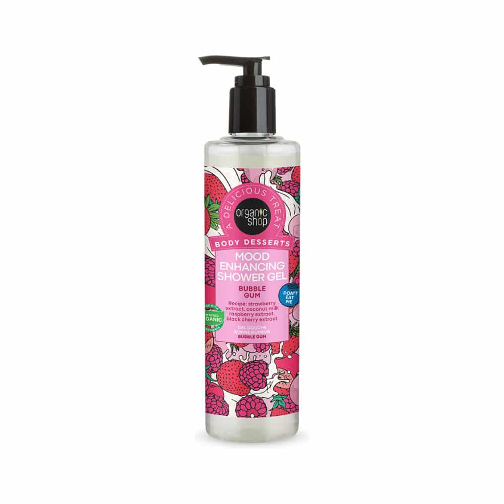 NATURA SIBERICA Organic Shop Body Desserts Mood Enhancing Shower Gel Bubble Gum, 280ml