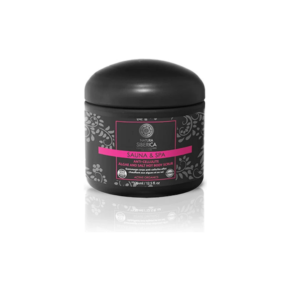 NATURA SIBERICA Sauna and Spa Anti-cellulite algae and salt hot body scrub, 370ml