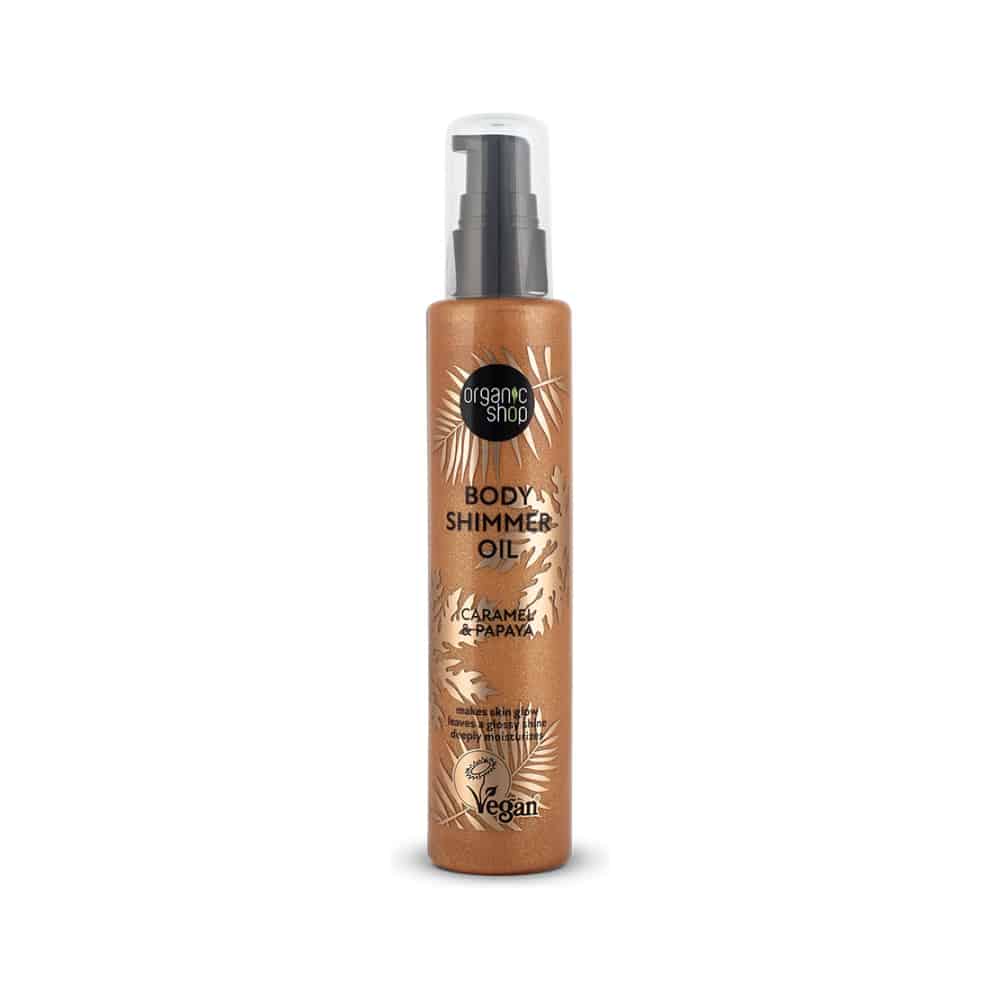 NATURA SIBERICA OS Body Shimmer Oil. Caramel & Papaya, 100ml