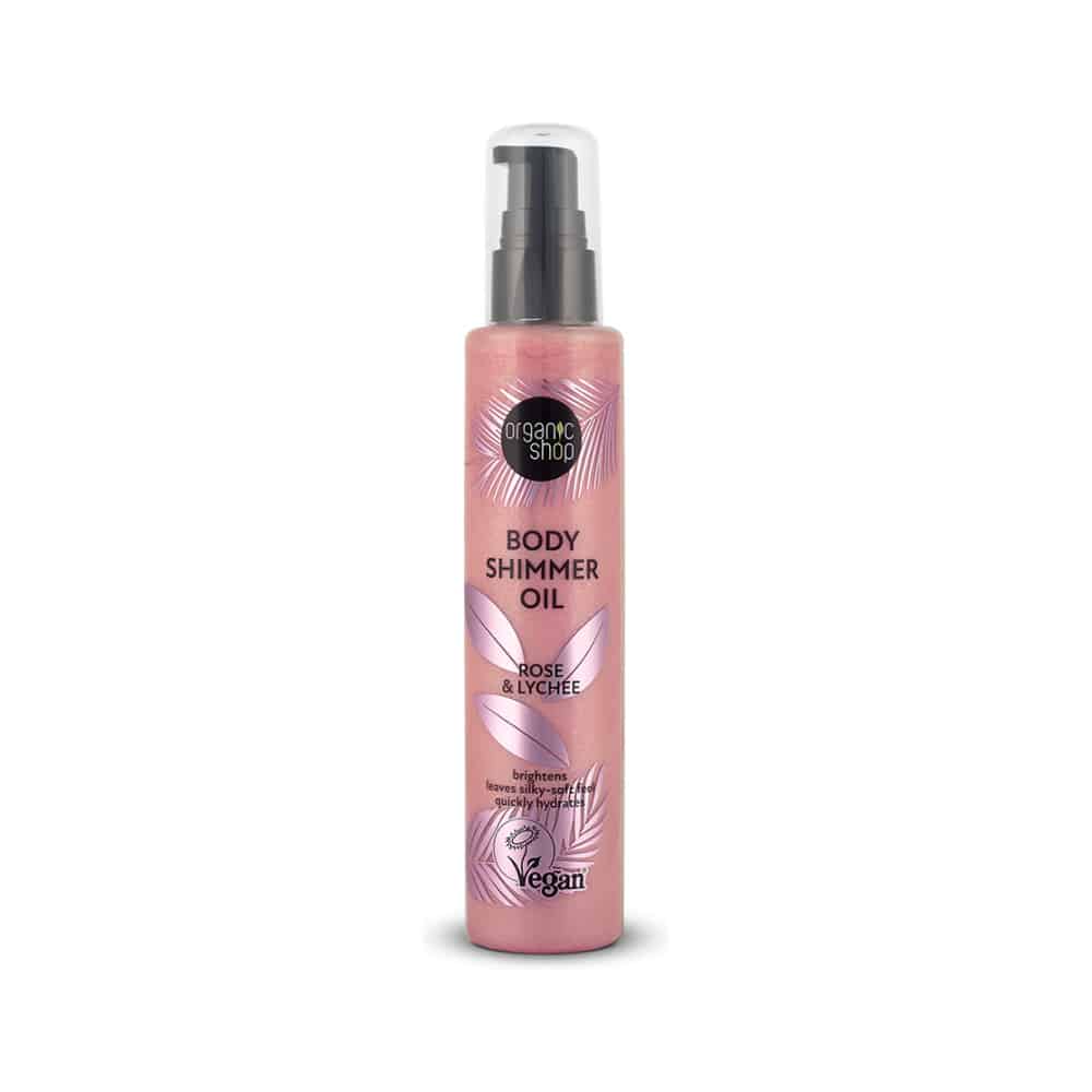 NATURA SIBERICA OS Body Shimmer Oil. Rose & Lychee, 100ml