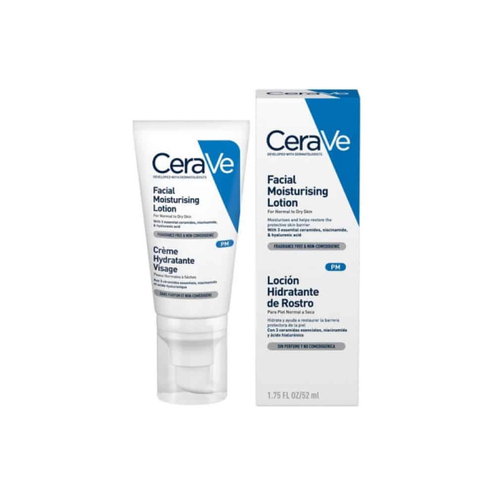 CeraVe PM Facial Moisturising Lotion Ενυδατική Κρέμα Προσώπου με Υαλουρονικό Οξύ, Ceramides και Νιασιναμίδη 52ml