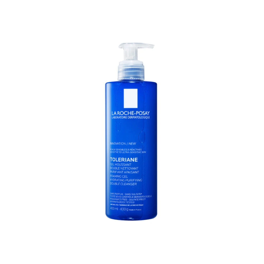 LA ROCHE-POSAY Toleriane Double Cleanser Αφρώδες Gel Καθαρισμού Προσώπου Για Ευαίσθητο Δέρμα 400ml