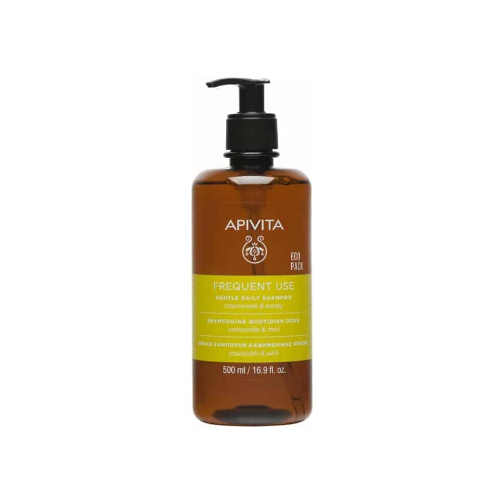 APIVITA Gentle Daily Shampoo, Απαλό Σαμπουάν Καθημερινής Χρήσης με Χαμομήλι και Μέλι, 500ml