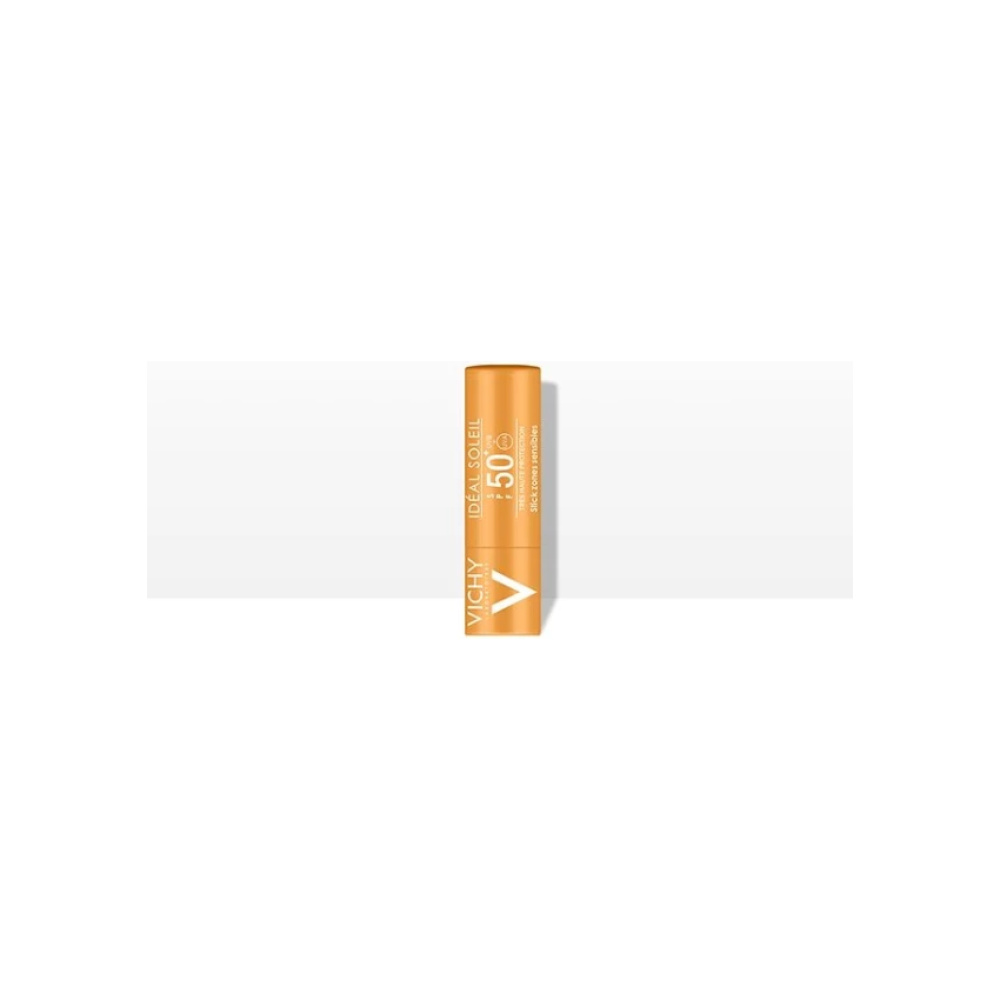 VICHY Ideal Soleil Stick SPF50+, Stick για Ευαίσθητες Ζώνες, Μύτη, Χείλη, Ντεκολτέ 9gr