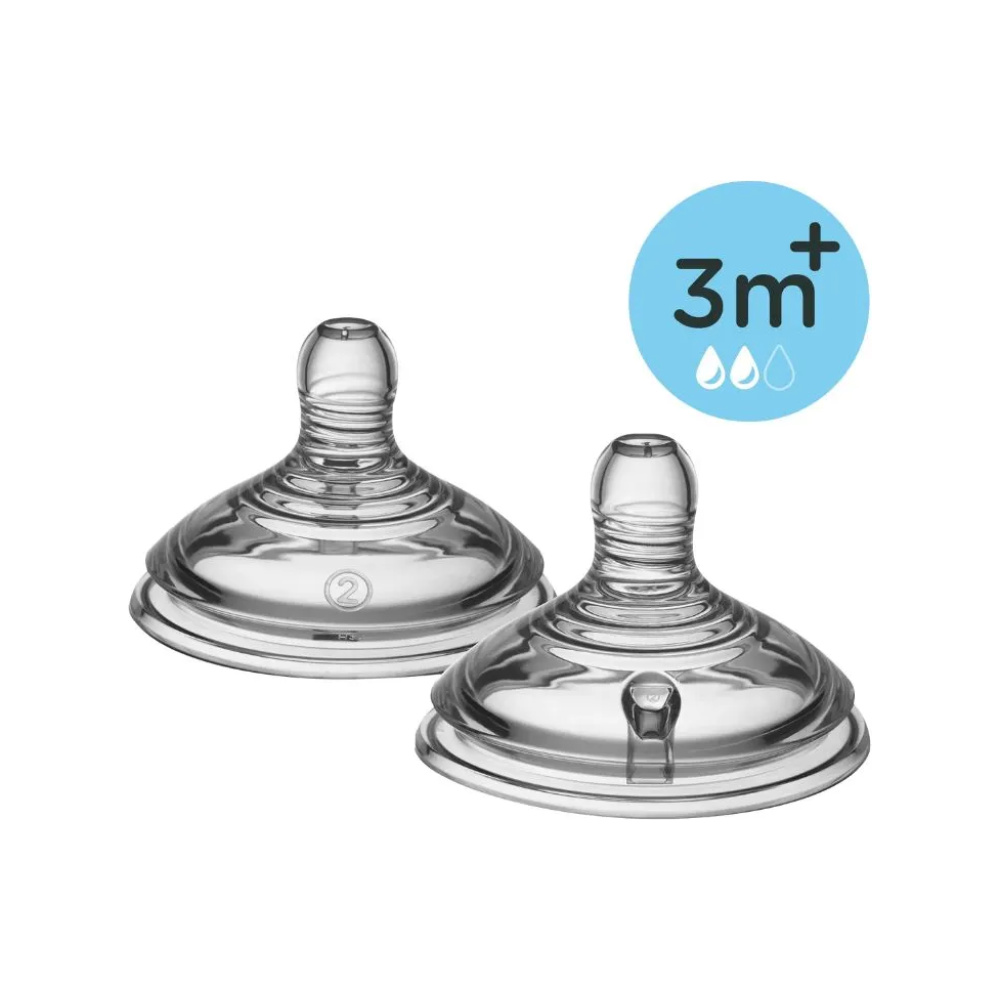 TOMMEE TIPPEE θηλές σιλικόνης closer to nature μέτριας ροής 3m+, 42112252