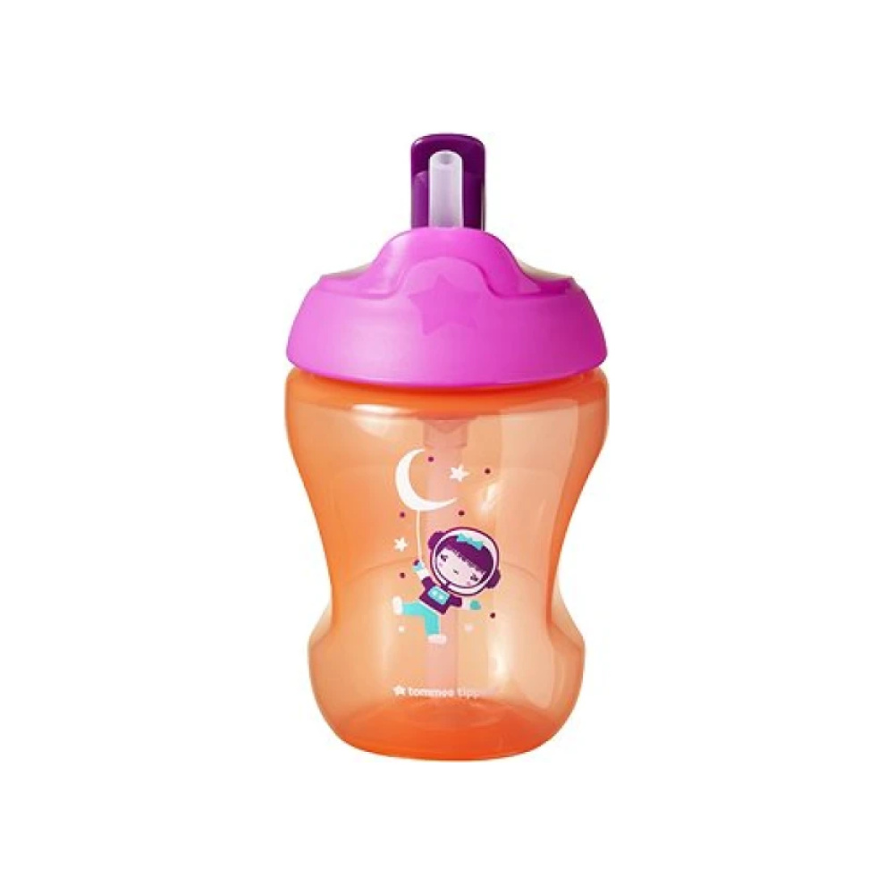 TOMMEE TIPPEE Εκπαιδευτικό κύπελλο με μαλακό καλαμάκι 230ml 7m+