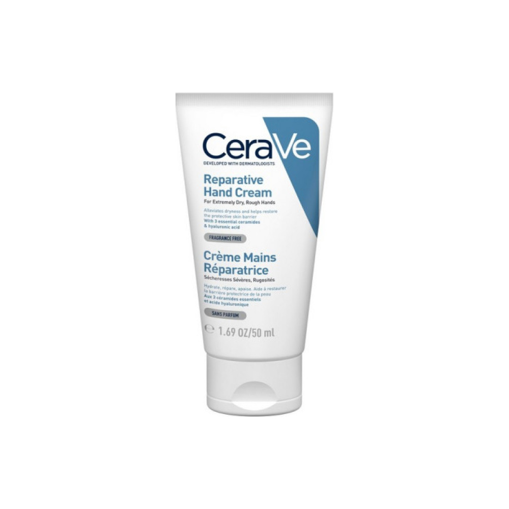 CeraVe Reparative Hand Cream Επανορθωτική Κρέμα Χεριών για Ξηρά Χέρια με Υαλουρονικό Οξύ 50ml