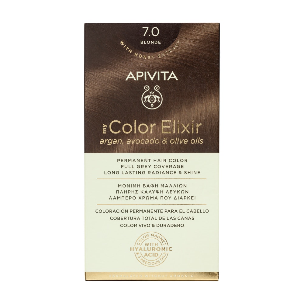 APIVITA Βαφή Μαλλιών Ξανθό 7.0, 75ml