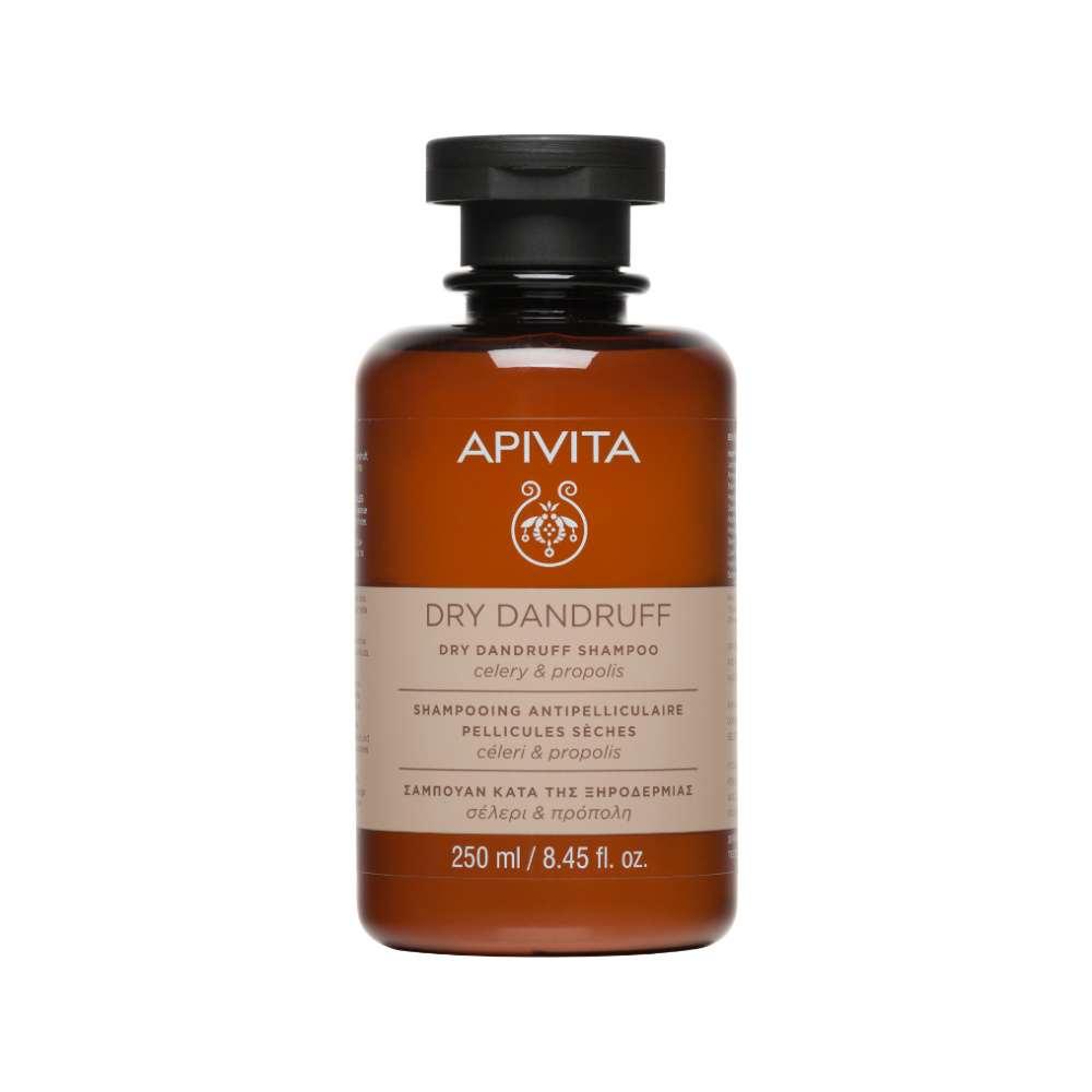 APIVITA DRY DANDRUFF Σαμπουάν κατά της ξηροδερμίας με σέλερι, πρόπολη και έλαιο tea tree, 250ml