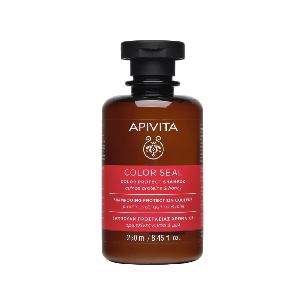APIVITA COLOR SEAL Σαμπουάν προστασίας χρώματος για βαμμένα και με ανταύγειες μαλλιά, 250ml