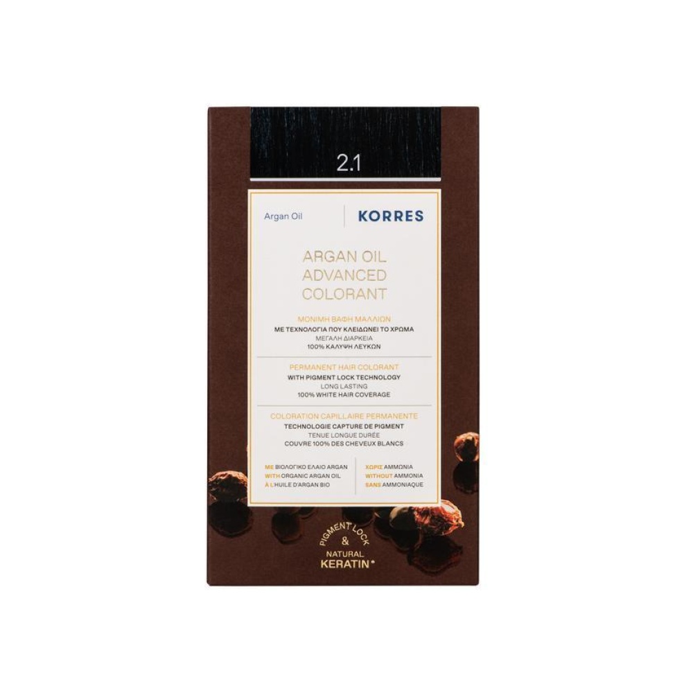 KORRES Argan Oil Advanced Colorant 2.1 Μαύρο Μπλε