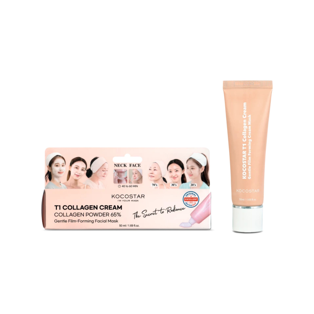 KOCOSTAR T1 Collagen Cream Μάσκα Κολλαγόνου σε Μορφή Φιλμ, 50ml