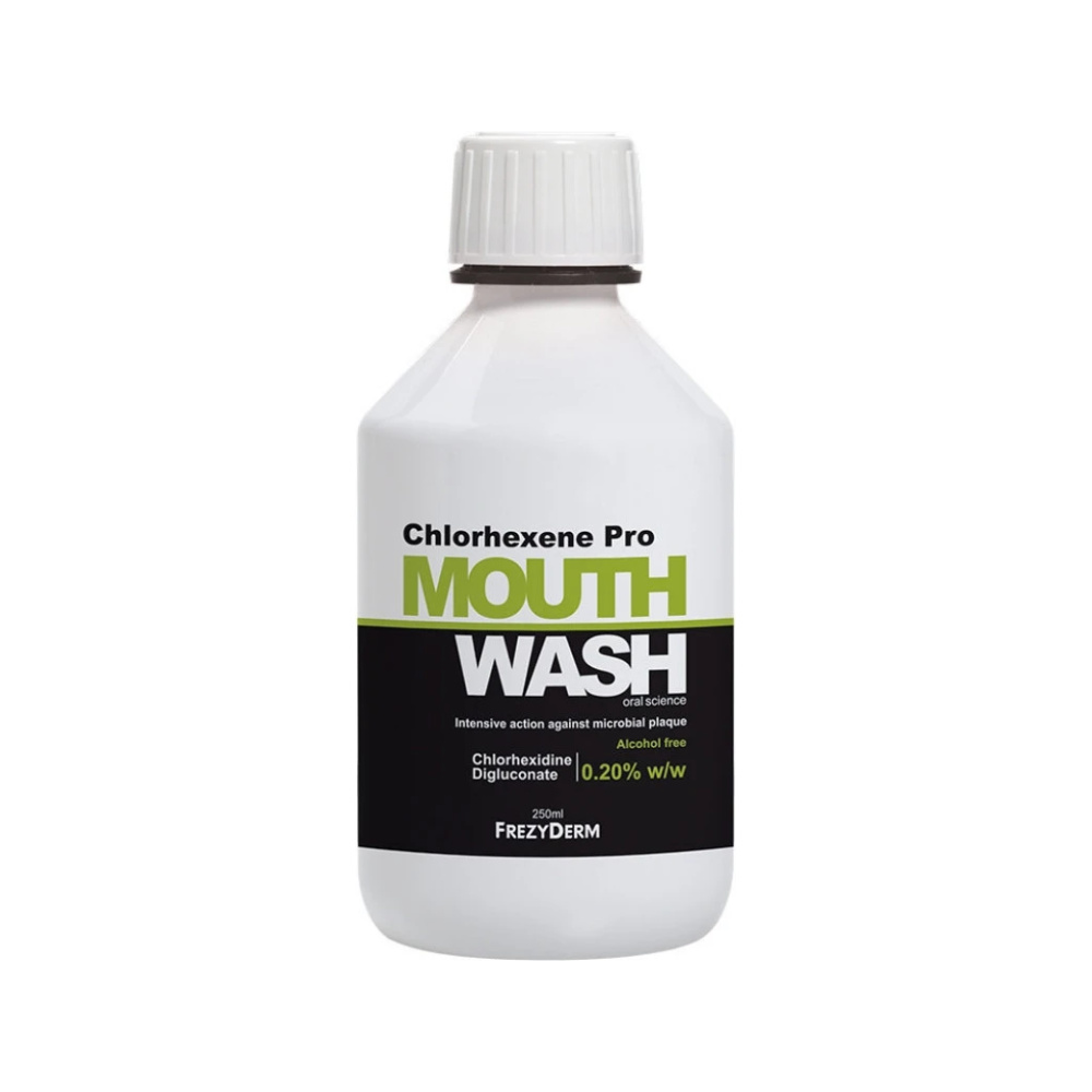 FREZYDERM Mouth Wash Chlorhexene Pro, Στοματικό Διάλυμα Κατά της Μικροβιακής Πλάκας 250ml