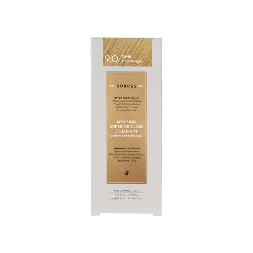 KORRES ABYSSINIA Superior Gloss Colorant 9.0 Ξανθό Πολύ Ανοιχτό