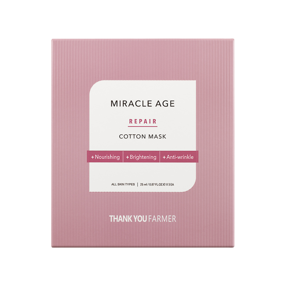 THANK YOU FARMER Miracle Age Repair Cotton Mask 25ml