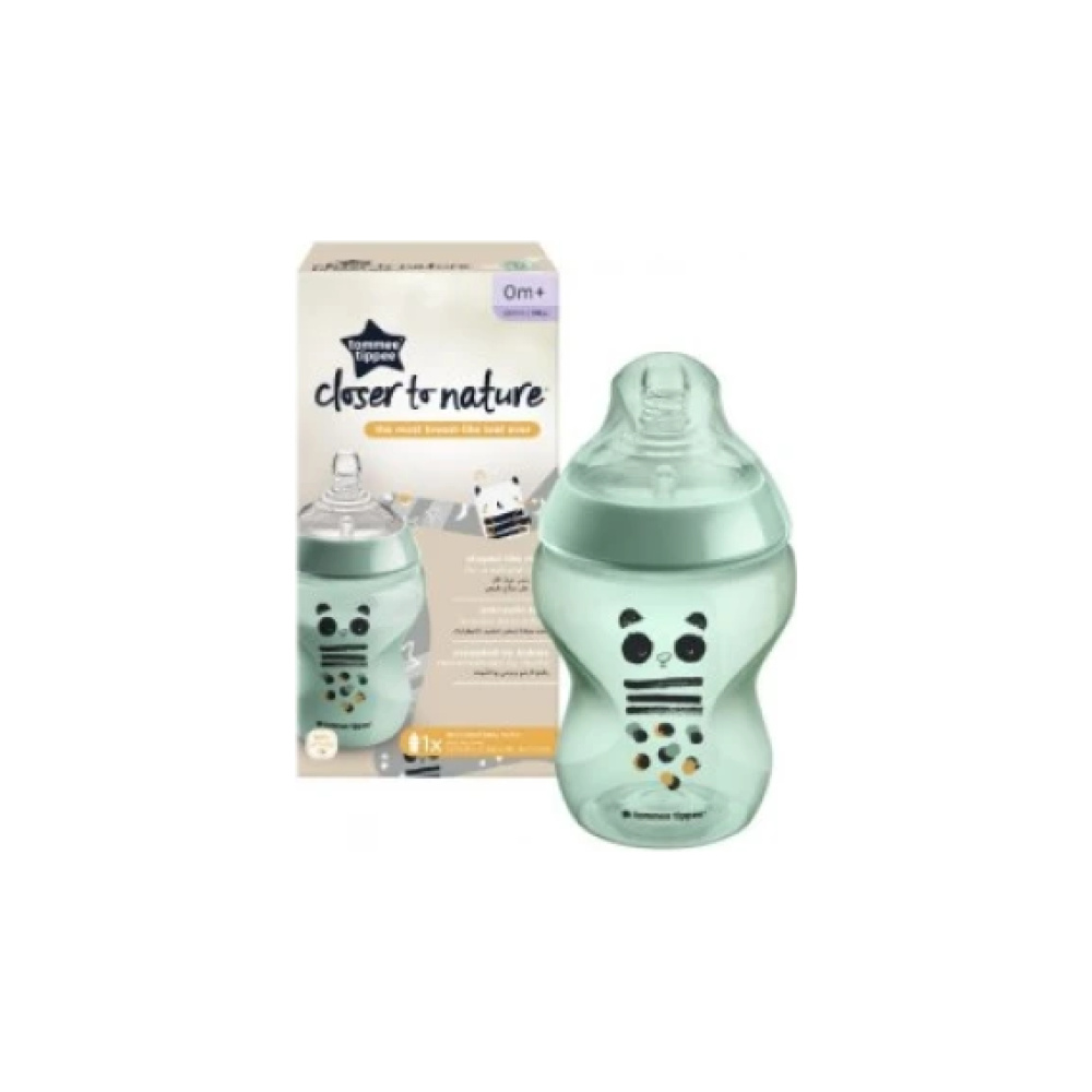 TOMMEE TIPPEE Μπιμπερό Closer to nature μικρής ροής 260ml με σχέδιο Ollie the Owl 0m+