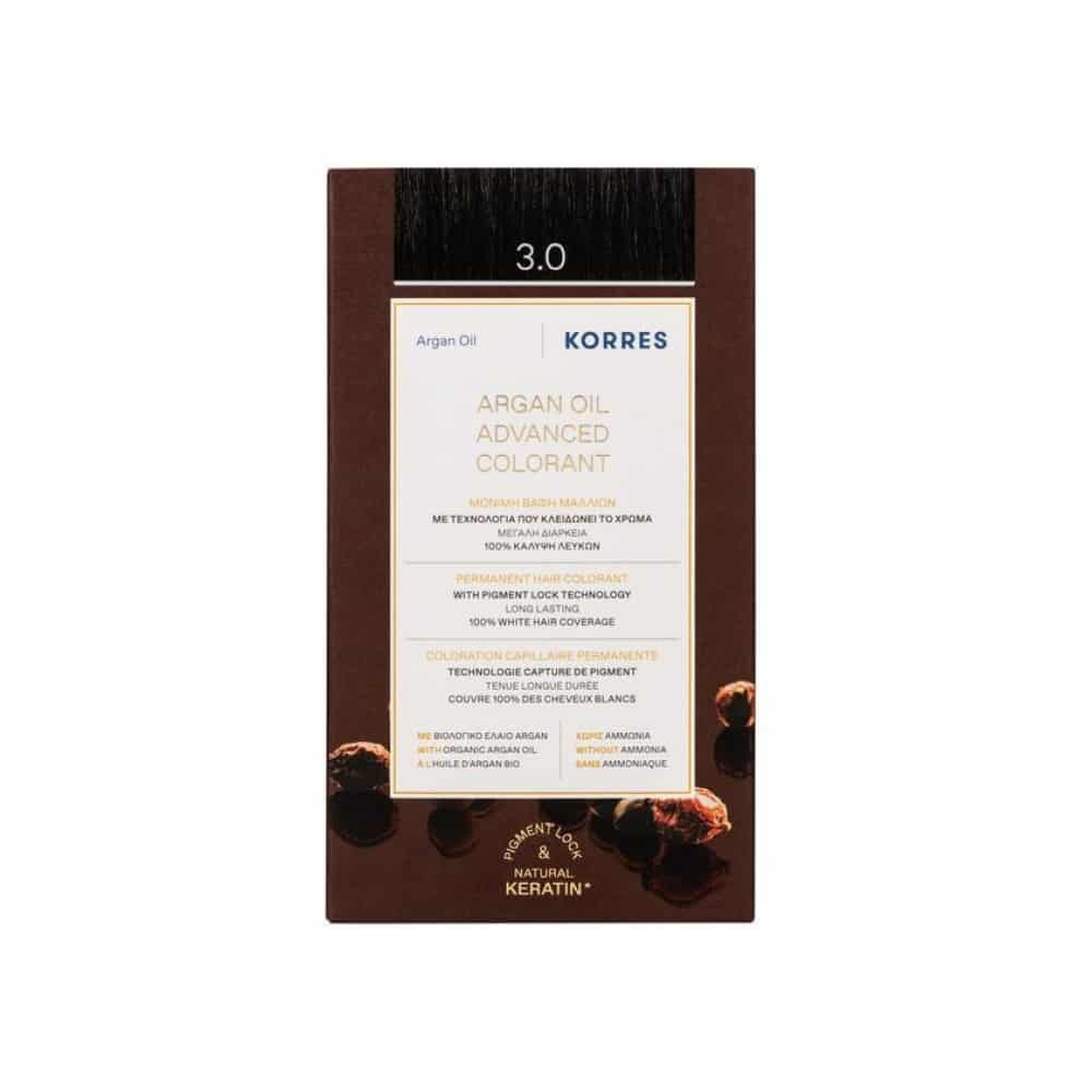KORRES Argan Oil Advanced Colorant 3.0 Σκούρο Καφέ 50ml