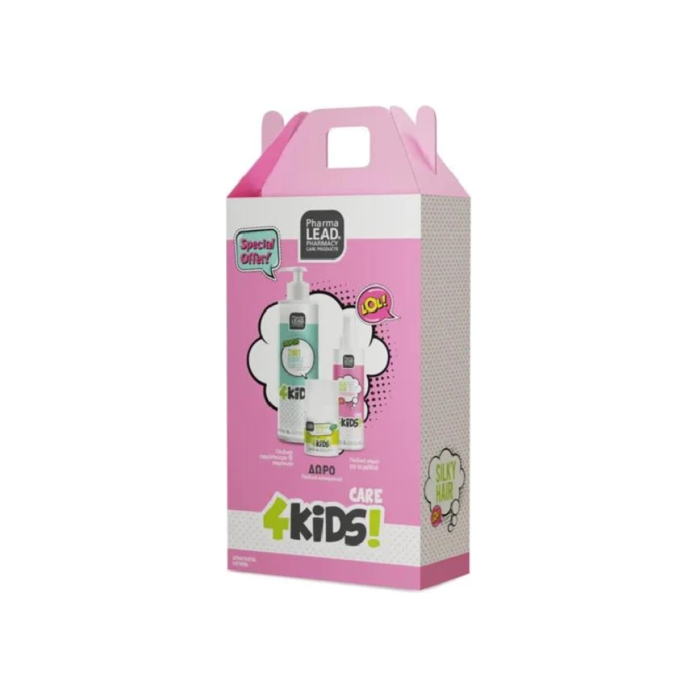 PPHARMALEAD Promo Box 4Kids Girl για Κορίτσια με Bubble Fun 2-in-1 Αφρόλουτρο-Σαμπουάν, 500ml, Silky Hair Conditioner Μαλακτική Μαλλιών, 150ml & Hurry Up Roll-On Αποσμητικό, 50ml, 1σετ