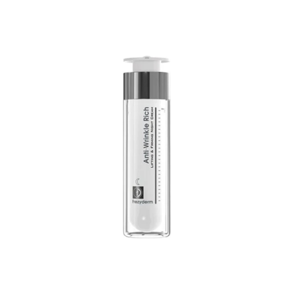 FREZYDERM Anti-Wrinkle Rich Night Cream (45+) - Αντιρυτιδική Κρέμα Νύχτας Με Συσφικτική Ανορθωτική Δράση, 50ml