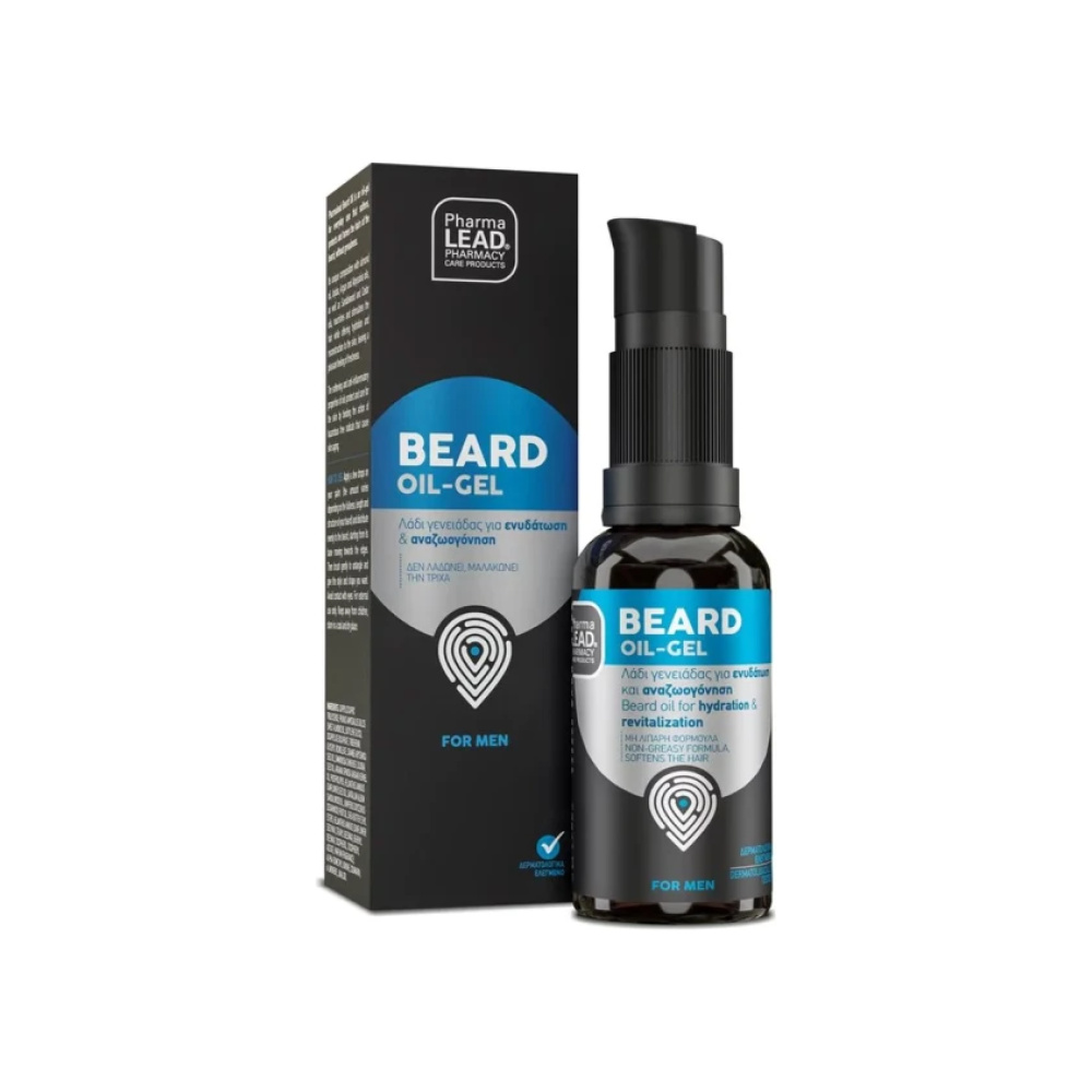 PHARMALEAD Beard Oil-Gel for Men Λάδι-Τζελ Γενειάδας, 30ml