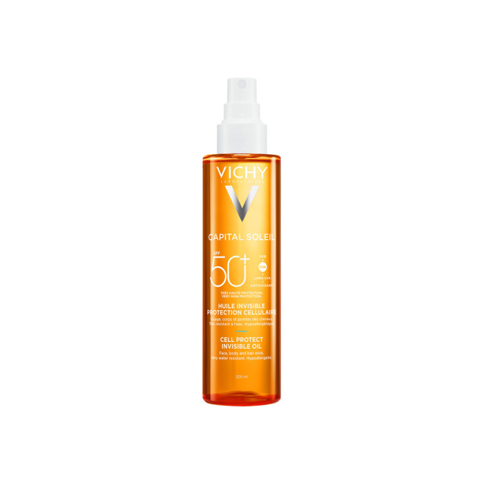VICHY Capital Soleil Cell Protect Αόρατο Λάδι SPF50+ 200ml