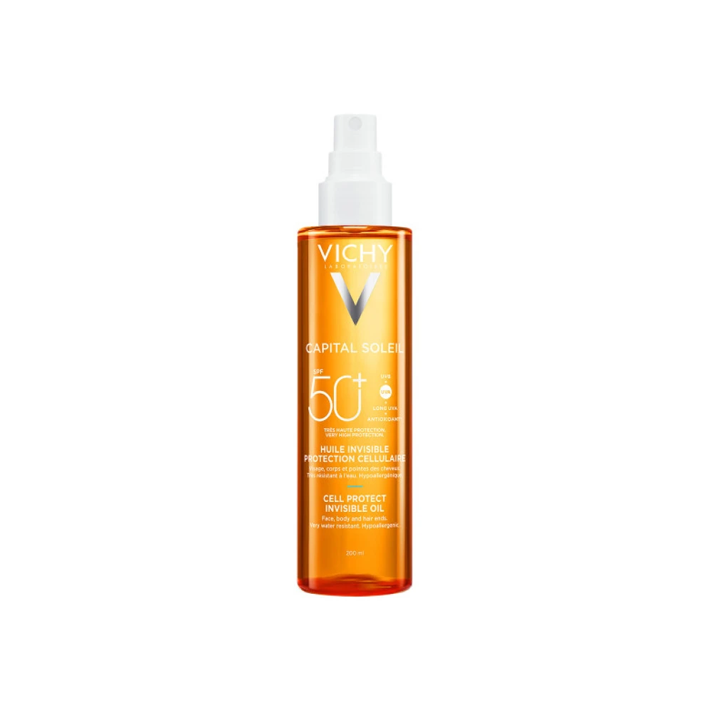 VICHY Capital Soleil Cell Protect Αόρατο Λάδι SPF50+ 200ml