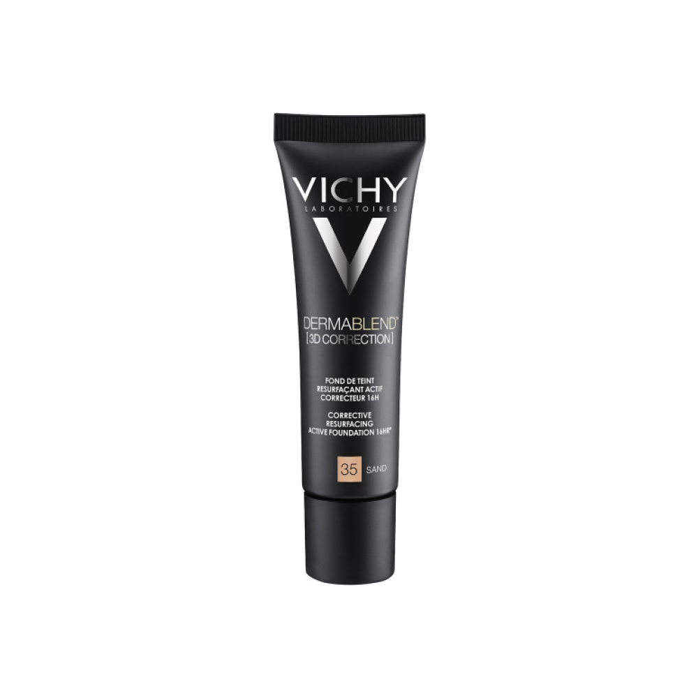VICHY Dermablend 3D Correction Make-up 35 - Sand-Διορθωτικό Μέικαπ Υψηλής κάλυψης και μεγάλης διάρκειας για λιπαρές επιδερμίδες και επιδερμίδες με τάση ακμής, 30ml