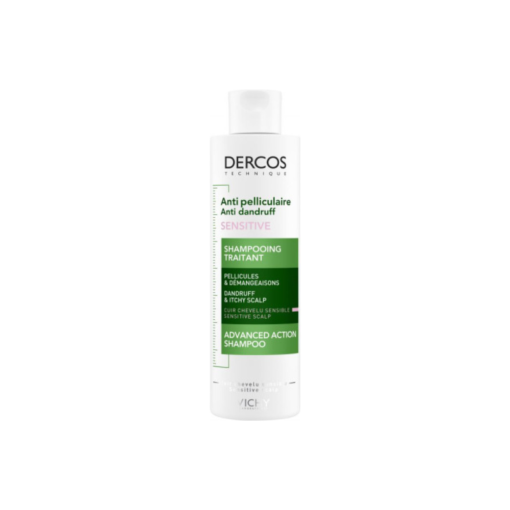 VICHY DERCOS Anti-Dandruff Sensitive Σαμπουάν κατά της ξηροδερμίας, της πιτυρίδας και του κνησμού για το ευαίσθητο τριχωτό 200ml