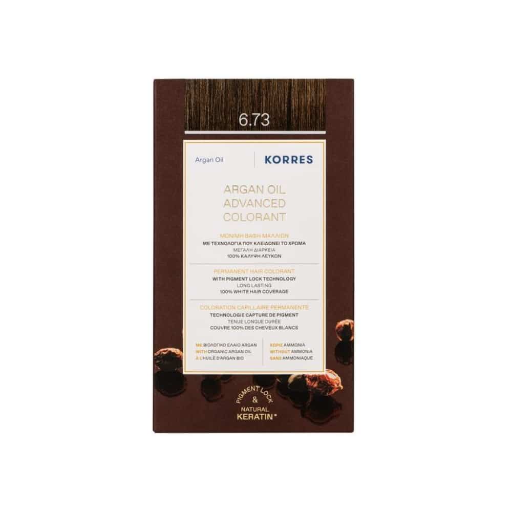 KORRES Argan Oil Advanced Colorant 6.73 Χρυσό Kακάο