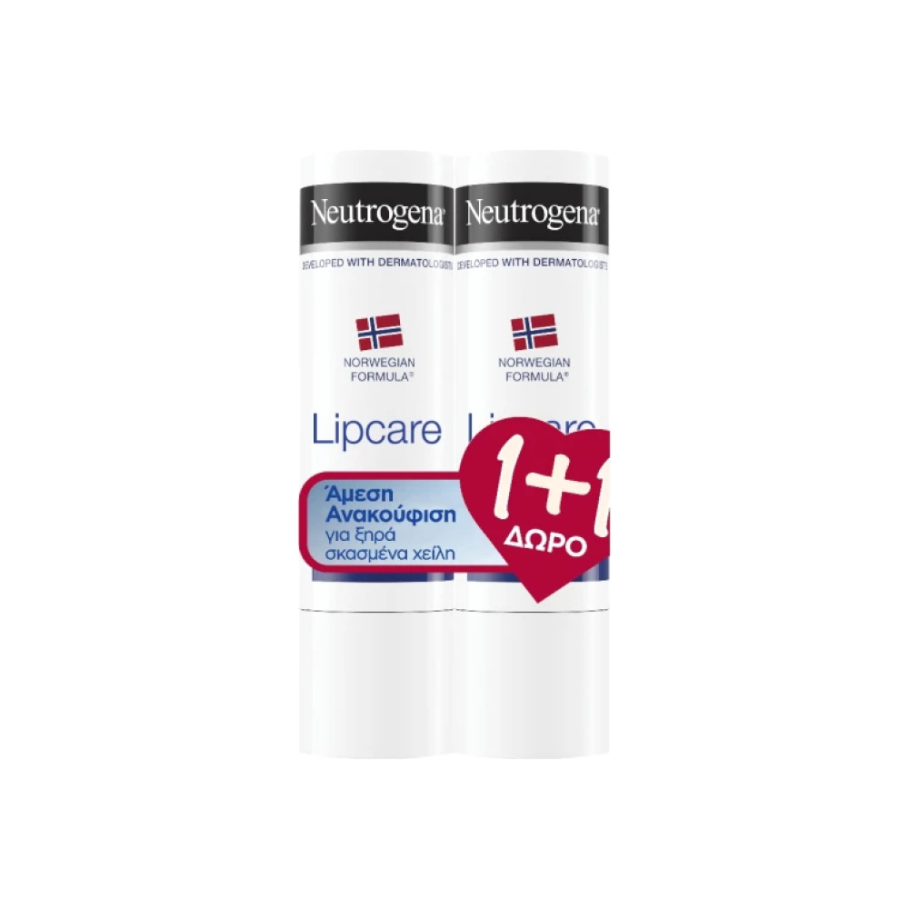 NEUTROGENA Lipstick Ενυδατικό Stick Χειλιών 1+1 Δώρο 4.8gr