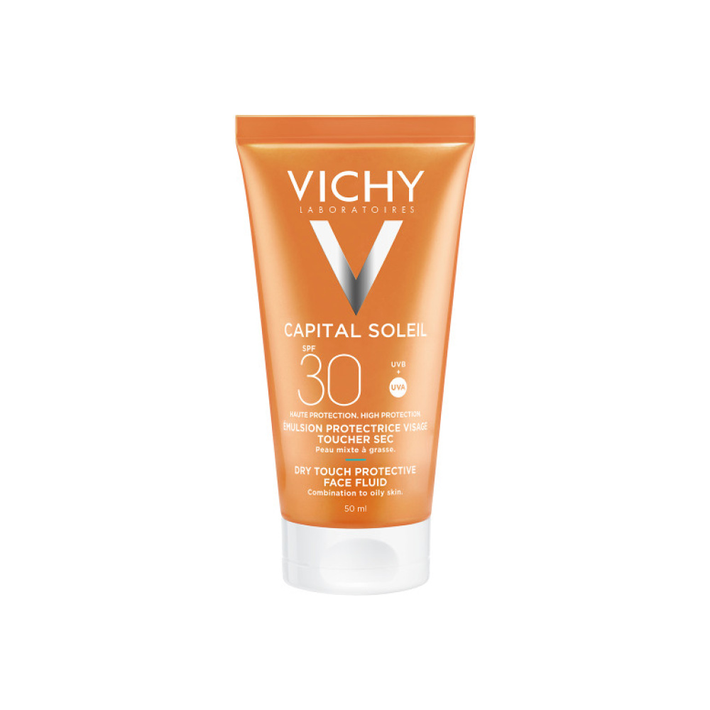 VICHY Capital Soleil Αντηλιακό Κρέμα Προσώπου Dry Touch SPF30 για Ματ Αποτέλεσμα 50ml