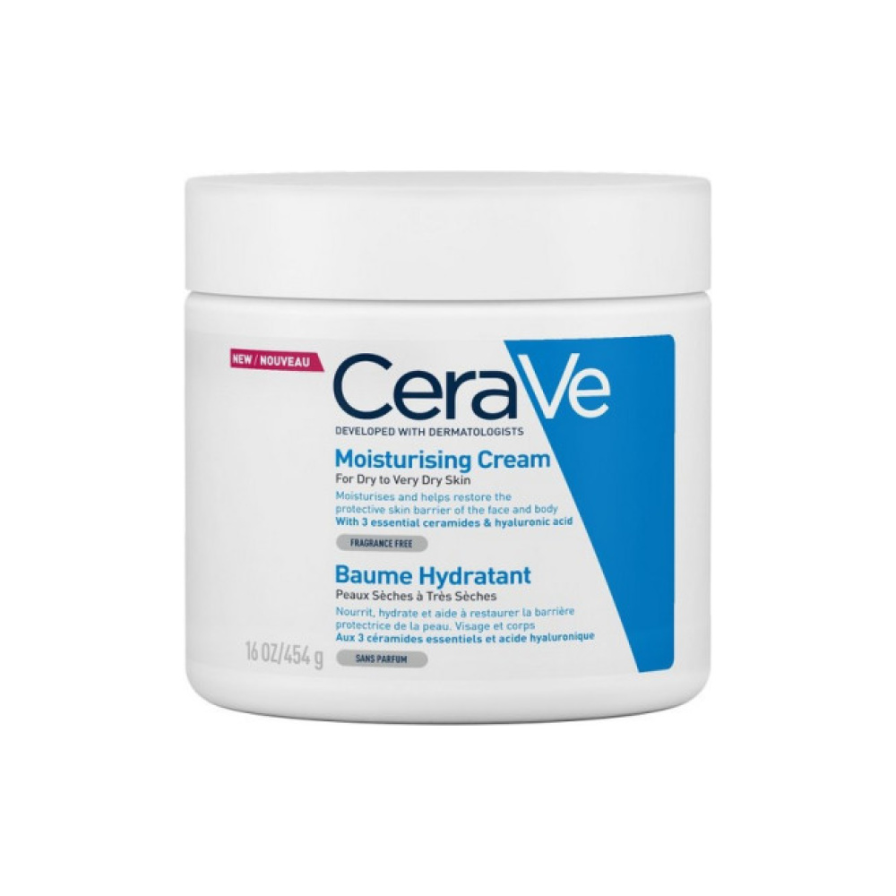 CeraVe Moisturising Cream Ενυδατική Κρέμα Προσώπου και Σώματος με Ceramides και Υαλουρονικό Οξύ 454g