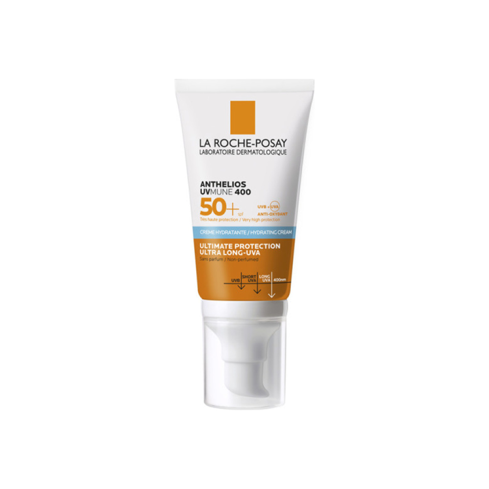 LA ROCHE POSAY Anthelios UVMUNE400 Hydrating Cream SPF50+ Αντηλιακή Κρέμα Προσώπου Χωρίς Άρωμα, 50ml