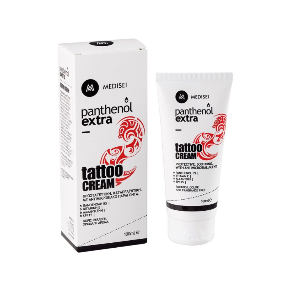 PANTHENOL EXTRA Tattoo Cream Κρέμα για την Περιποίηση της Επιδερμίδας με Τατουάζ, 100ml
