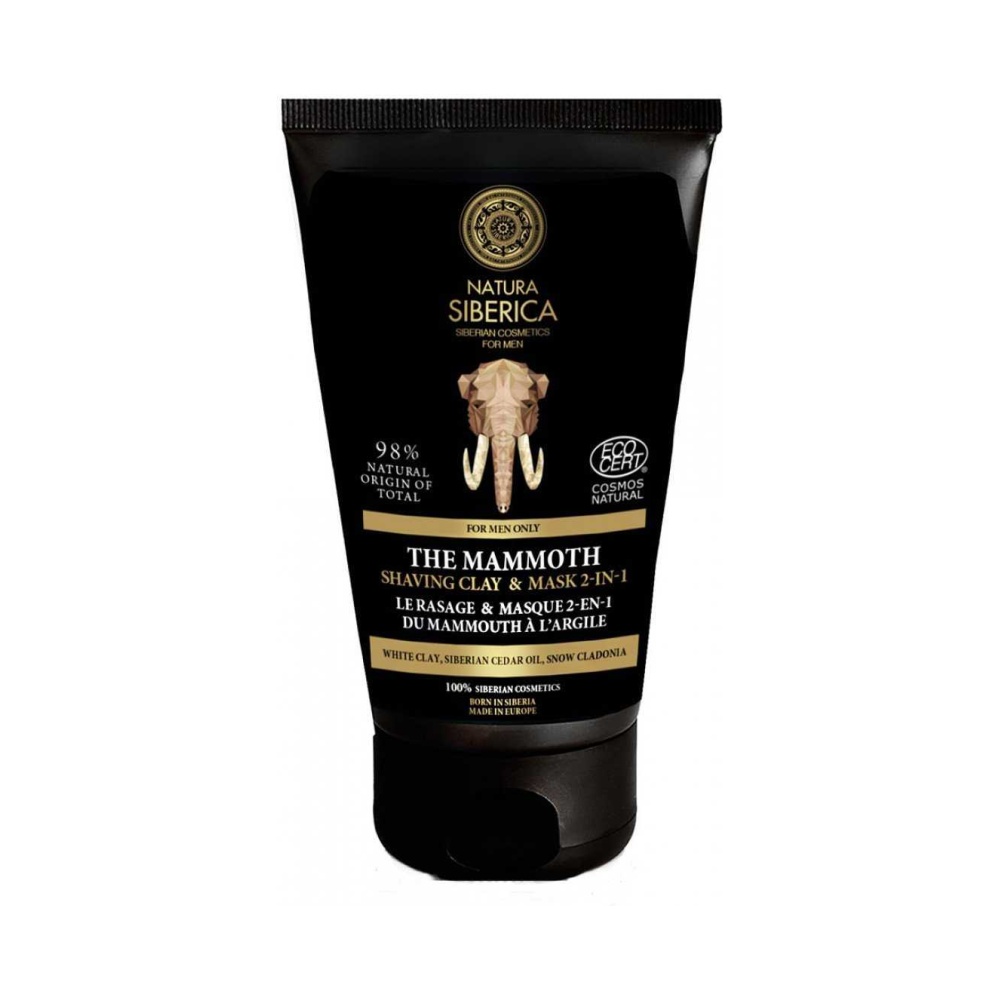 NATURA SIBERICA Κρεμώδης Αφρός Ξυρίσματος & Μάσκα 2 σε 1 for Men Only, 150ml