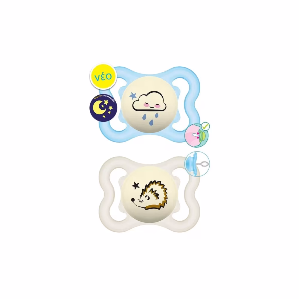 MAM πιπίλα supreme night x2 σιλικόνη, 2-6m