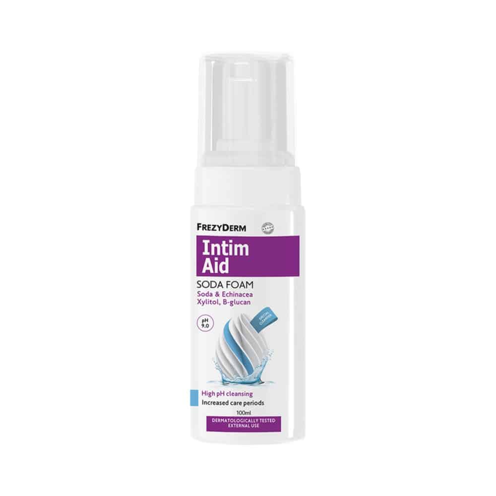 FREZYDERM Intim Aid Soda Foam Αφρός Καθαρισμού για Ευαίσθητη Περιοχή ph 9.0, 100ml