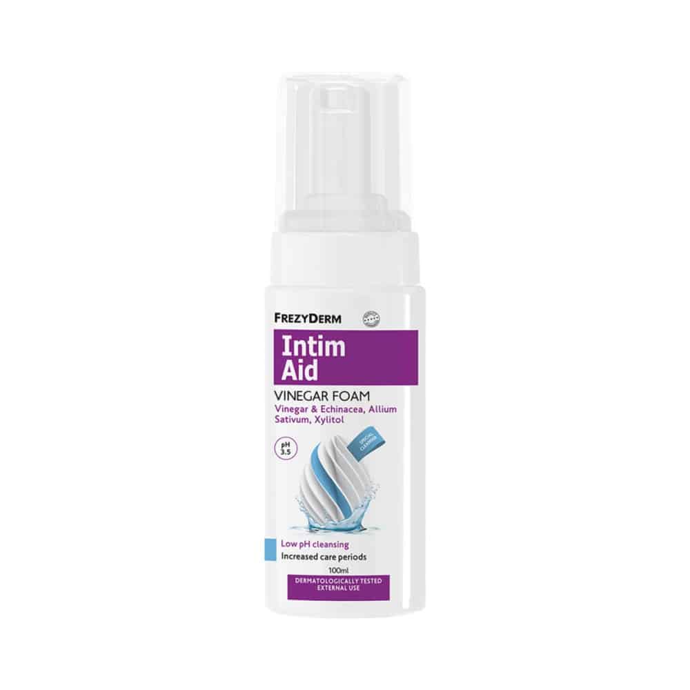 FREZYDERM Intim Aid Vinegar Foam Ειδικός Αφρός Καθαρισμού με Χαμηλό PH 3.5, 100ml