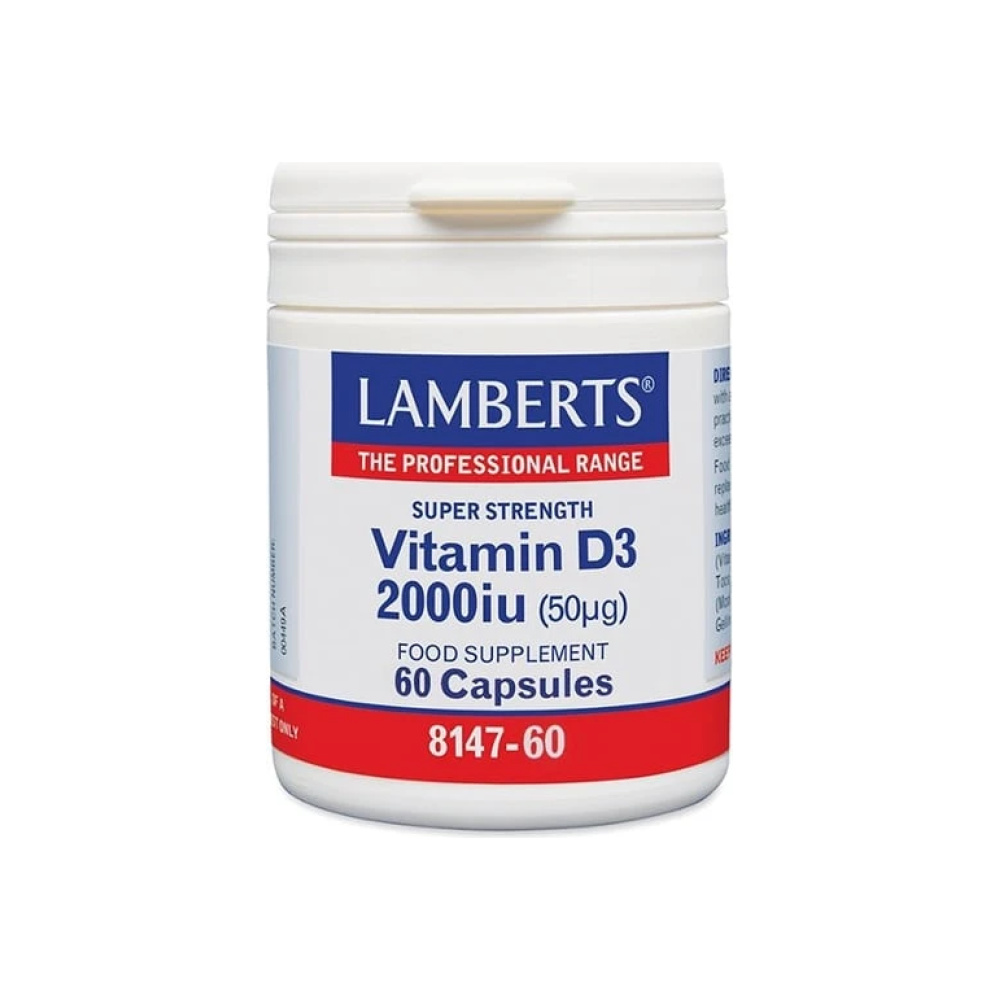 LAMBERTS Vitamin D3 2000iu, 60caps