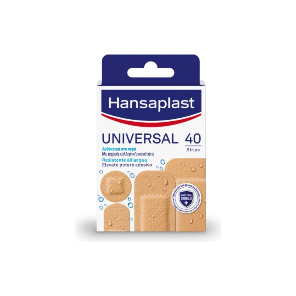 HANSAPLAST Αδιάβροχα Αυτοκόλλητα Επιθέματα Universal Different Shapes 40τμχ