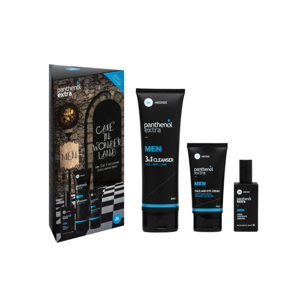 PROMO PANTHENOL Promo Men Face & Eye Cream, 75ml & Edt, 50ml & 3in1 Cleanser, 200ml
