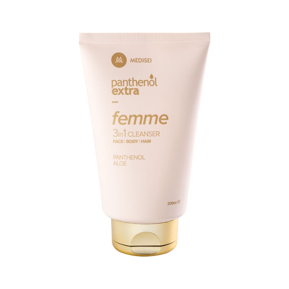 PANTHENOL EXTRA Femme 3 in 1 Cleanser Πρόσωπο-Σώμα-Μαλλιά, 200ml