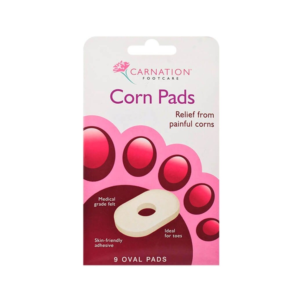 CARNATION Oval Corn Pads Προστατευτικά Αυτοκόλλητα Δαχτύλων Οβάλ, 9τεμ
