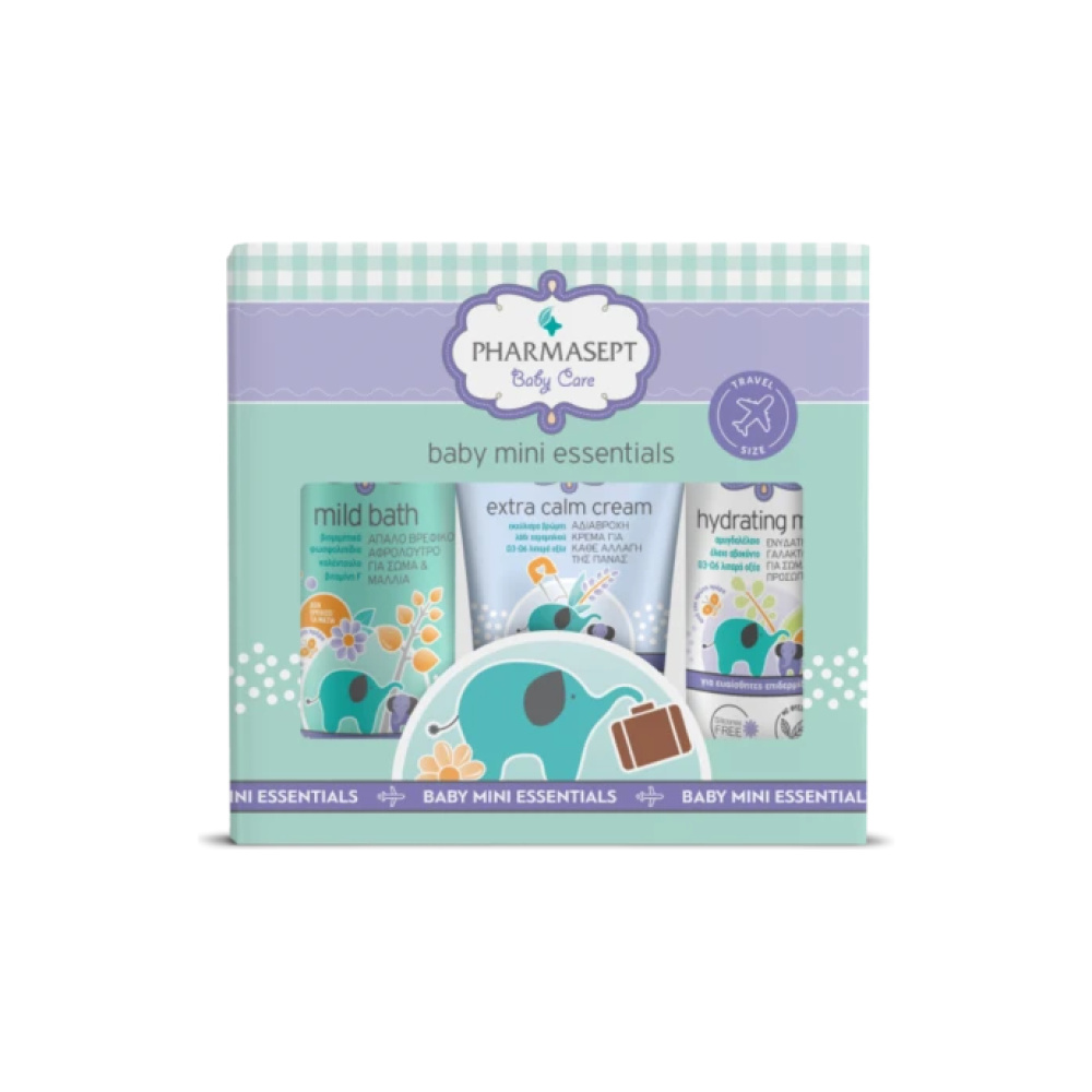 PHARMASEPT Promo Baby Care Mild Bath 100ml & Extra Calm Cream 40ml & Hydrating Milk 40ml