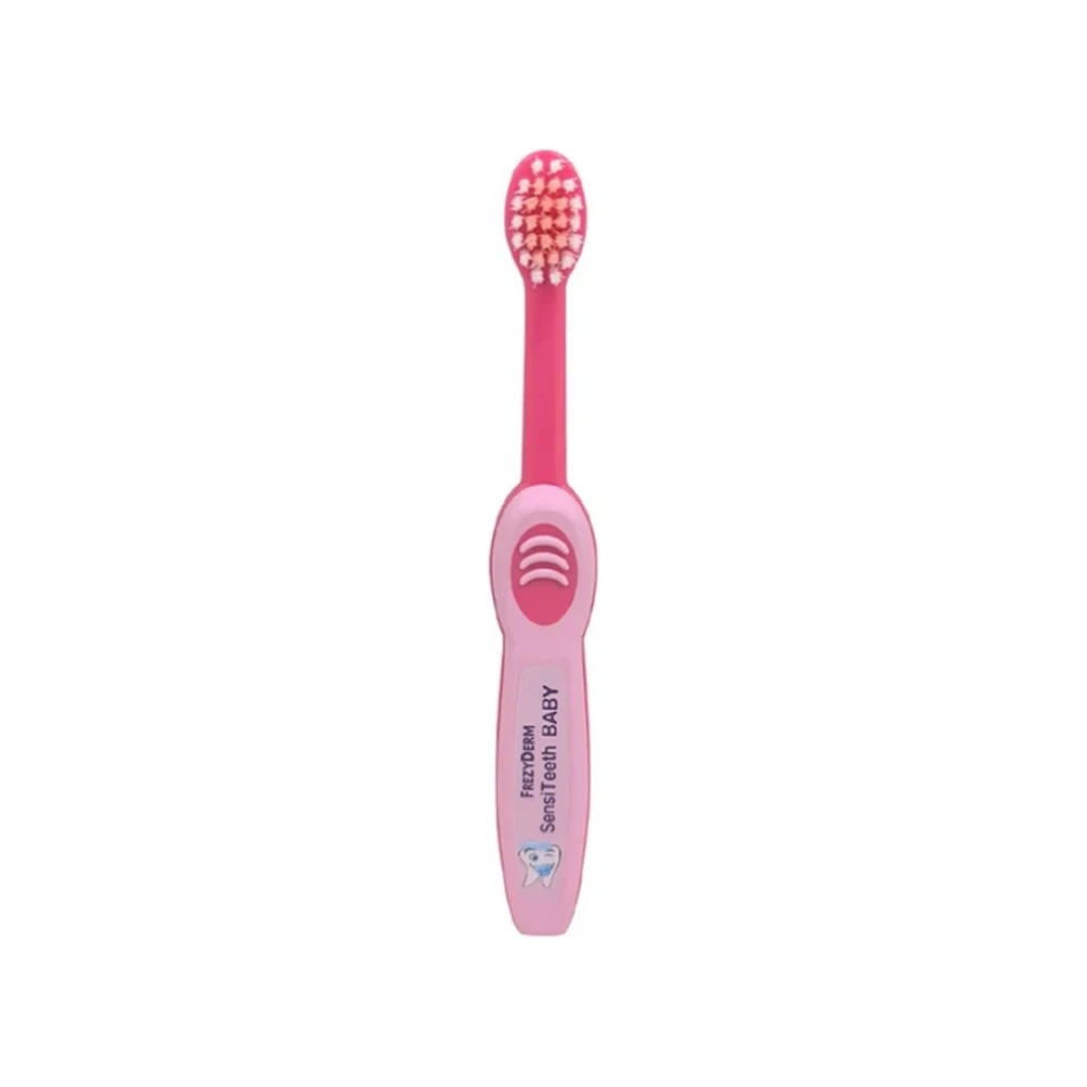 FREZYDERM SensiTeeth Baby Toothbrush Μαλακή Οδοντόβουρτσα για Μωρά 6-36 Μηνών Ροζ, 1τμχ