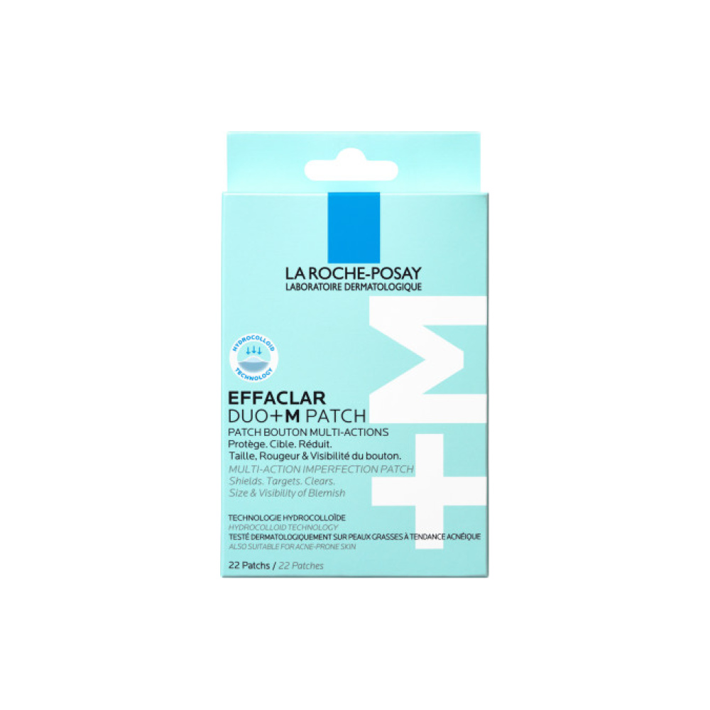 LA ROCHE POSAY Effaclar Duo+M PATCH Αυτοκόλλητο Επίθεμα πολλαπλών δράσεων κατά των ατελειών, 22 Patches