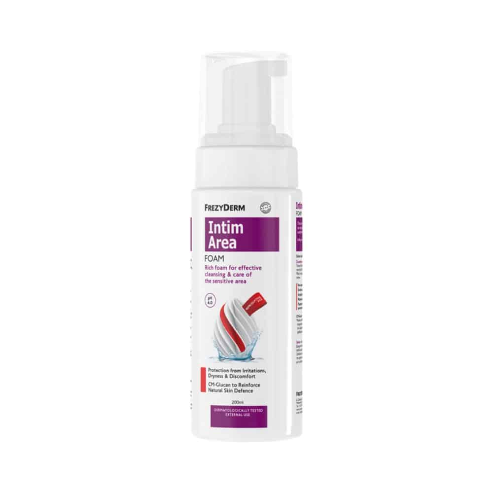 FREZYDERM Intim Area Foam Αφρός Καθαρισμού της Ευαίσθητης Περιοχής, 200ml
