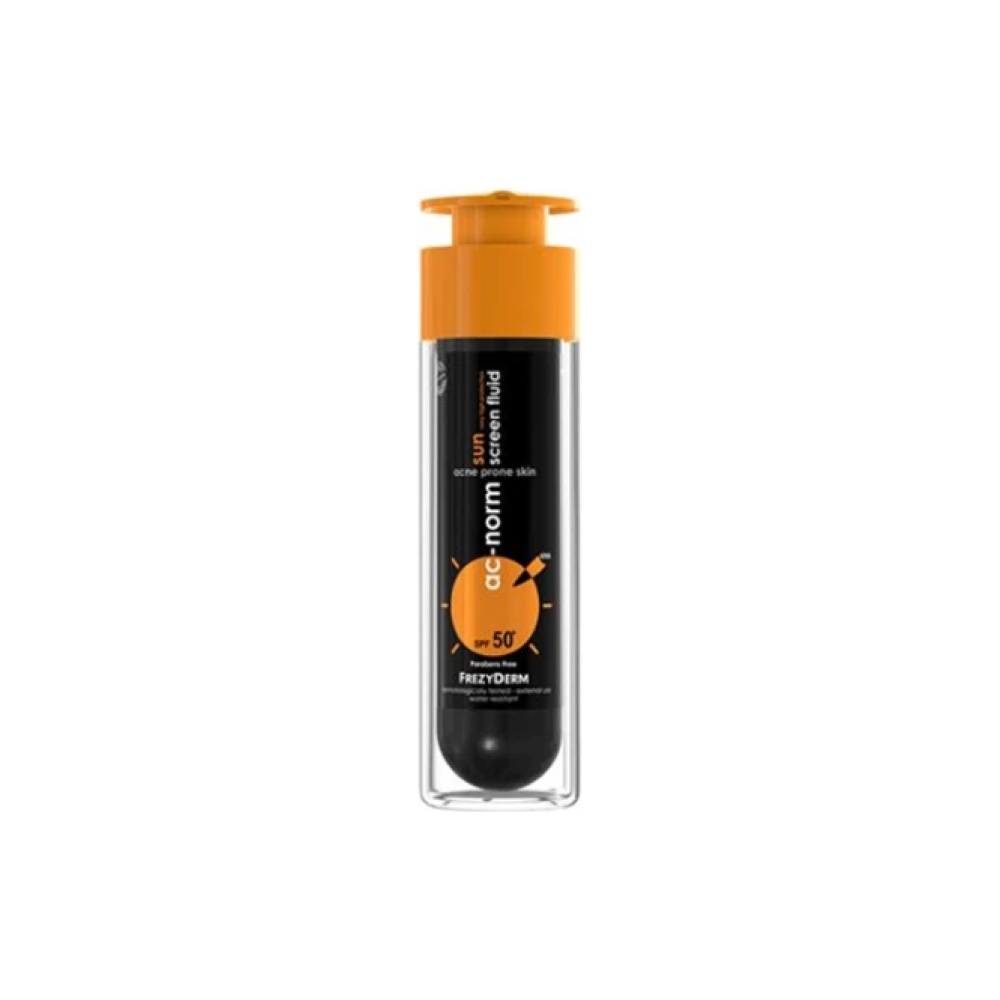 FREZYDERM Ac-Norm Sun Screen Fluid SPF 50+,Aντηλιακή Προσώπου για Ακνεϊκά Δέρματα, 50ml