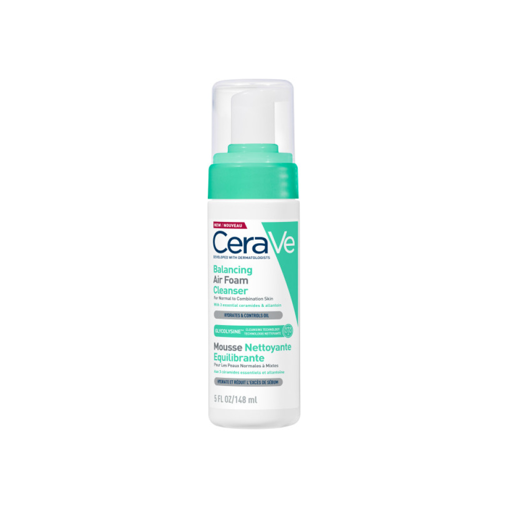 CERAVE Balancing Air Foam Cleanser Καθαριστικό προσώπου για το Κανικό έως Μικτό δέρμα, 150ml